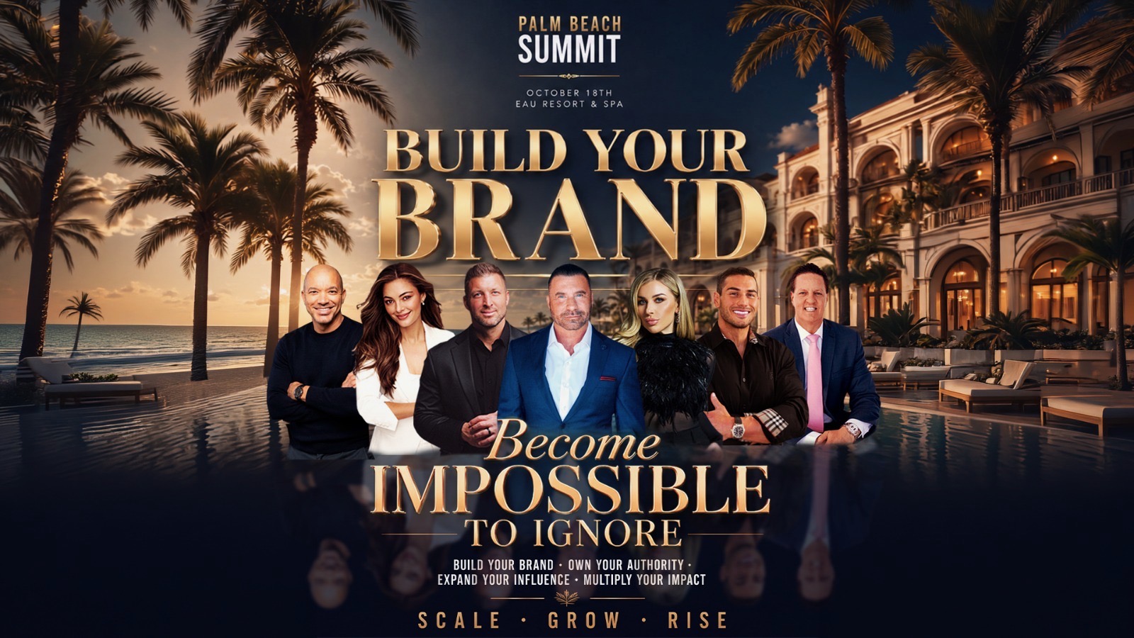 Palm Beach Summit speakers at Eau Resort & Spa, Palm Beach